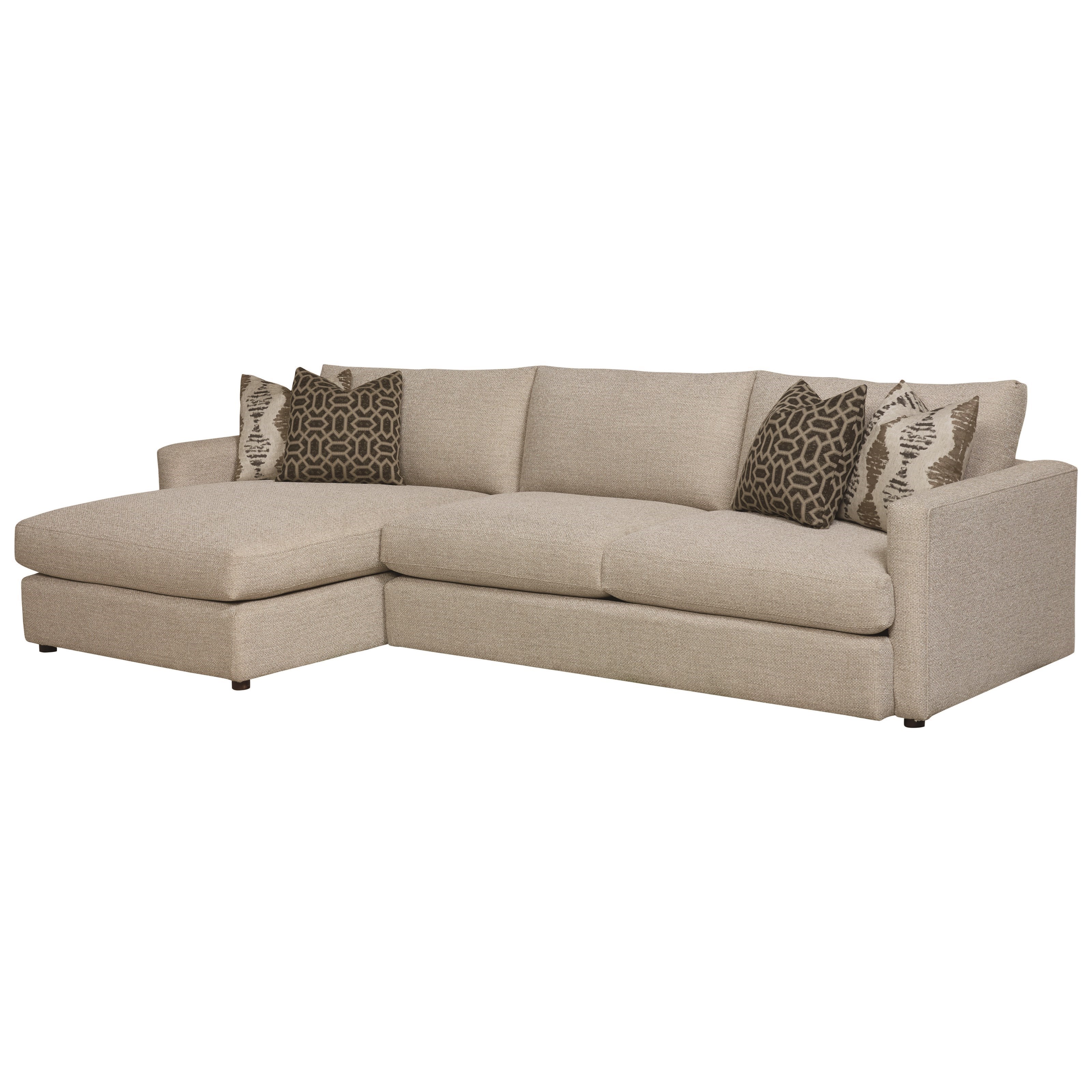Bassett Allure 2611LLFC+261161FC14861 Contemporary Sectional with